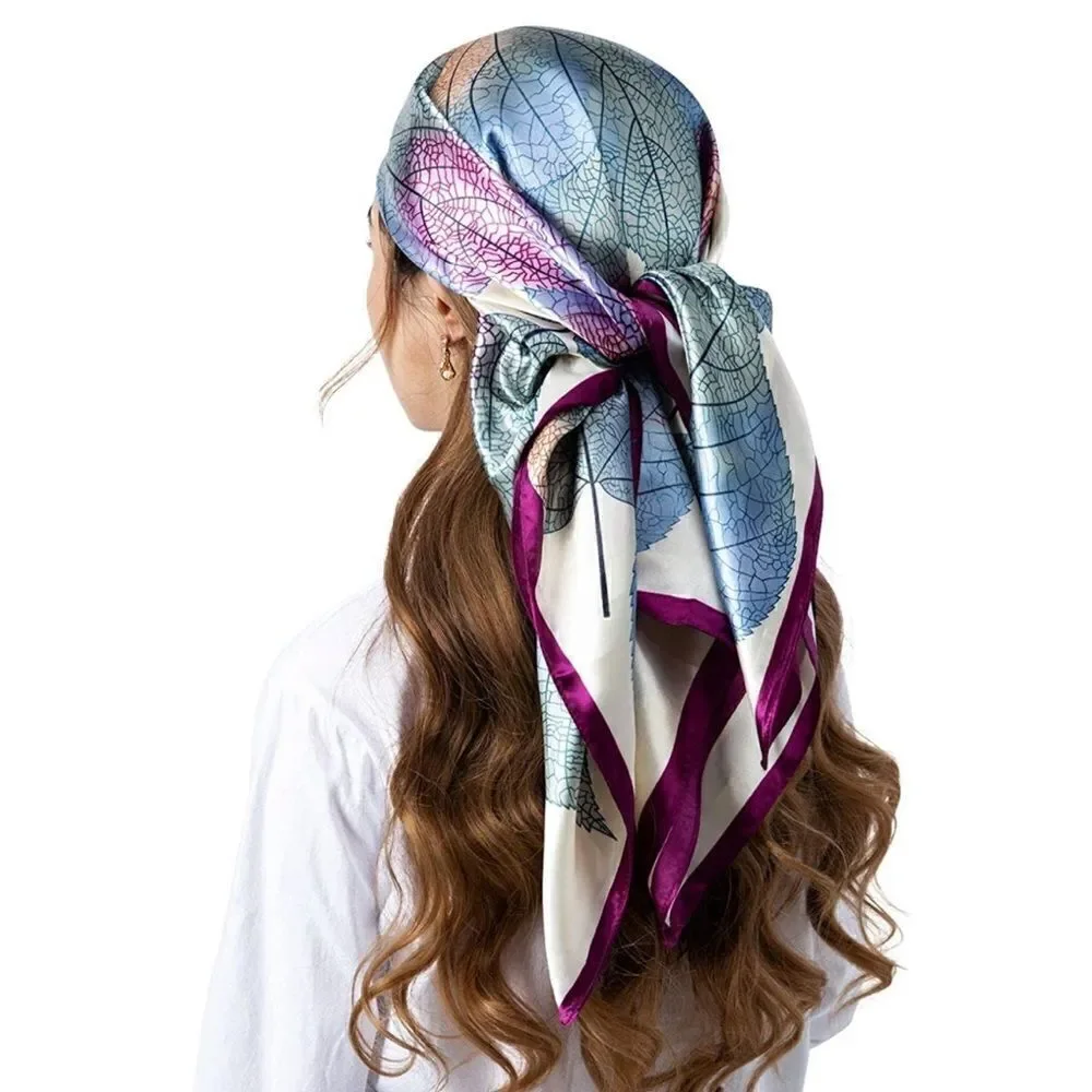 Painted leaf Silky Scarf